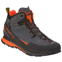 Pánske trailové topánky La Sportiva Boulder X Mid Carbon/Flame - 37