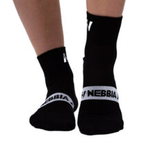 Ponožky Nebbia &quot;EXTRA PUSH&quot; crew 128 Black - 35-38