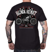 Tričko BLACK HEART Chopper Race čierna - M