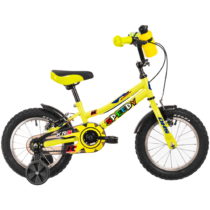 Detský bicykel DHS Speedy 1403 14&quot; - model 2022 Green / Yellow