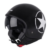 Helma na skúter W-TEC FS-710S Revolt Black čierna s hviezdou - XL (61-62)