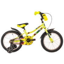 Detský bicykel DHS Speedy 1601 16&quot; - model 2022 Green / Yellow