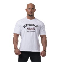 Pánske tričko Nebbia Golden Era 192 White - XXL