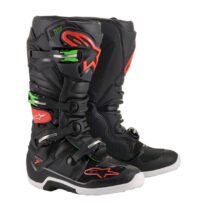Moto topánky Alpinestars Tech 7 čierna/červená/zelená 2022 čierna/červená/zelená - 38