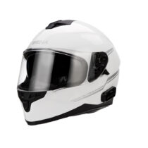Moto prilba SENA Outride s integrovaným headsetom Shine White lesklá biela - S (55-56)