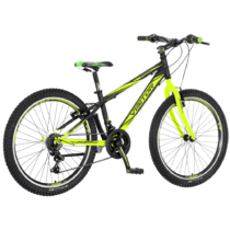 Chlapčenský bicykel Visitor Fox 244 24&quot; - model 2021 čierno-zelená - 13&quot;