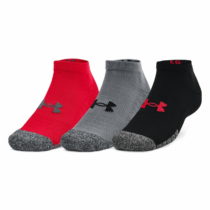 Unisex členkové ponožky Under Armour Heatgear Locut 3 páry Red - XL (46-50,5)