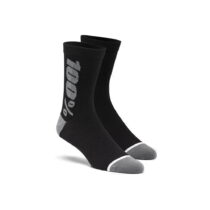 Merino ponožky 100% Rythym čierne/šedé S/M (38-42)