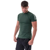 Pánske športové tričko Nebbia „Essentials“ 326 Dark Green - M