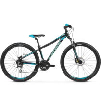 Dámsky horský bicykel Kross Lea 5.0 27,5&quot; - model 2020 čierno-tyrkysová - XS (16&quot;)