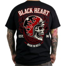 Tričko BLACK HEART Hatter čierna - L