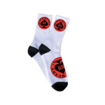 Ponožky BLACK HEART Red Ace Socks bielo-čierno-červená - 8-9