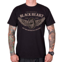 Tričko BLACK HEART Wings čierna - 3XL