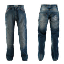 Pánske moto jeansy PMJ Boston Swot modrá - 38