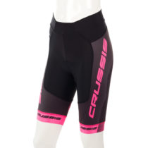 Dámske cyklistické kraťasy Crussis CSW-069 čierno-ružová - XL
