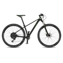 Juniorský horský bicykel 4EVER Dark Sport 29&quot; - model 2021 čierna/metal zelená - 15,5&q...