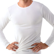 Unisex tričko s dlhým rukávom EcoBamboo biela - L/XL