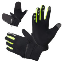 Bežecké rukavice inSPORTline Tibidabo čierna-fluo - 3XL