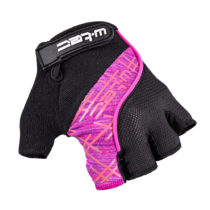 Cyklo rukavice W-TEC Karolea čierno-fialovo-ružová - XL