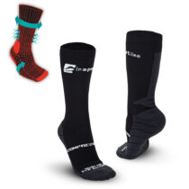 Kompresné klasické ponožky inSPORTline Compagio AG+ čierna - 35-38