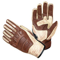 Kožené moto rukavice W-TEC Retro Gloves hnedo-béžová - 4XL