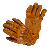Kožené moto rukavice W-TEC Trogir hnedá - S