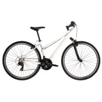 Dámsky crossový bicykel Kross Evado 1.0 28&quot; - model 2022 biela/tyrkysová - M (17&quot;)