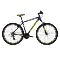 Horský bicykel Kross Hexagon 2.0 26&quot; - model 2022 tmavo modrá/limetová/šedá - S (17'')