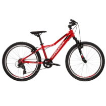 Juniorský bicykel Kross Hexagon JR 1.0 24&quot; - model 2022 červená/biela/čierna - 13&quot;
