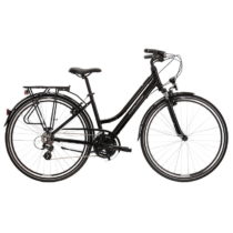 Dámsky trekingový bicykel Kross Trans 2.0 28&quot; - model 2022 čierna/šedá - M (17&quot;)