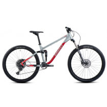 Celoodpružený bicykel Ghost Kato FS Base 27.5 - model 2024 Grey/Red - XS (15&quot;, 148-159 cm)