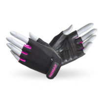 Fitness rukavice MadMax Rainbow čierno-ružová - L