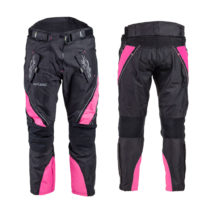 Dámske moto nohavice W-TEC Kaajla čierno-ružová - XL