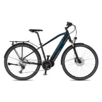 Trekingový elektrobicykel 4EVER Mercury Sport Trek - model 2021 čierna/modrá - 21&quot;