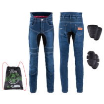 Dámske moto jeansy W-TEC Biterillo Lady modrá - 5XL