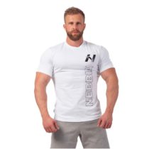 Pánske tričko Nebbia Vertical Logo 293 White - XXL