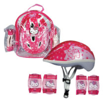 Súprava chráničov a helmy Hello Kitty s taškou