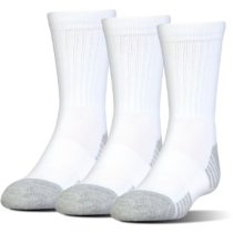 Pánske ponožky Under Armour HeatGear Tech Crew 3 páry White - XL (46-50,5)