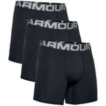 Boxerky Under Armour Charged Cotton 6in 3ks Black - M