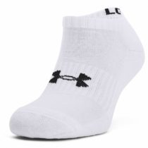 Unisex ponožky Under Armour Core No Show 3 páry White - XL (46-50,5)