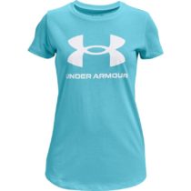 Dievčenské tričko Under Armour Live Sportstyle Graphic SS Opal Blue - YXL