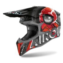 Moto prilba Airoh Wraap Alien červená matná 2022 XS (53-54)