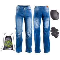 Pánske moto jeansy W-TEC Davosh modrá - S