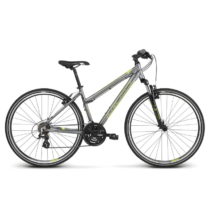 Dámsky crossový bicykel Kross Evado 2.0 D 28&quot; - model 2022 grafitová/limetová - L (19&q...
