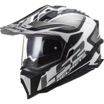 Enduro helma LS2 MX701 Explorer Alter Matt Black White - XXL (63-64)