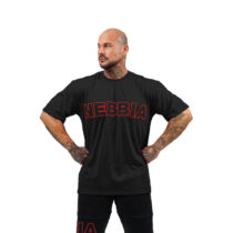 Tričko s krátkym rukávom Nebbia Legacy 711 Black - M