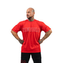 Tričko s krátkym rukávom Nebbia Legacy 711 Red - M