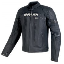 Pánska kožená moto bunda SPARK Dark čierna - 5XL