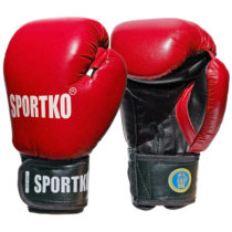 Boxerské rukavice SportKO PK1 červená - 12oz