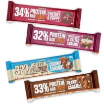 Protein Bar DeLuxe – Proteínové tyčinky 24x50g Caramel Peanuts